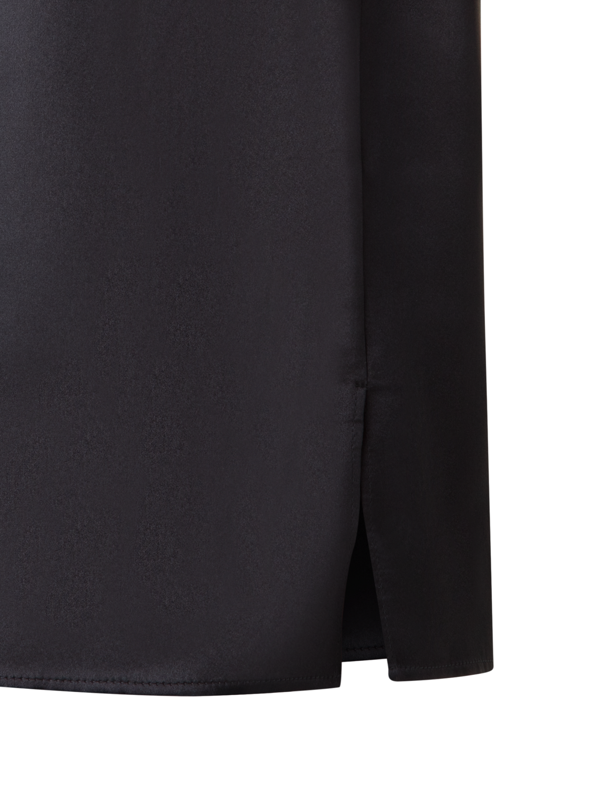 Designer T-Shirt Blouse in Silk Satin - black