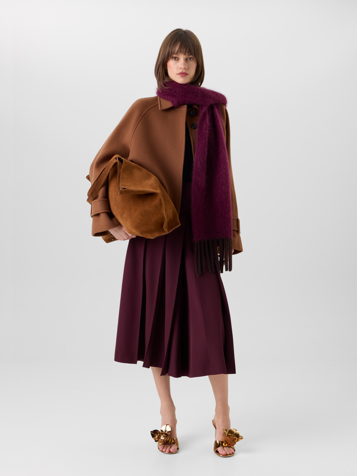 Designer Ai XL Shoulder Tote - brown #editorial