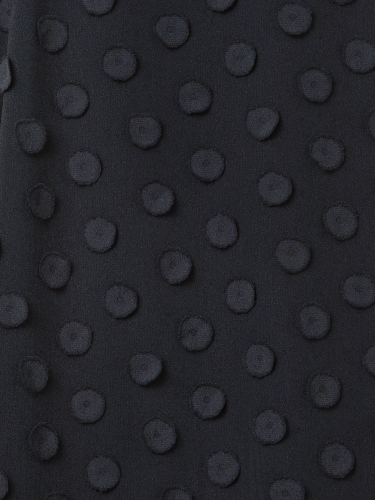 Designer Midi Skirt with 3D Polka Dots - black - neutral