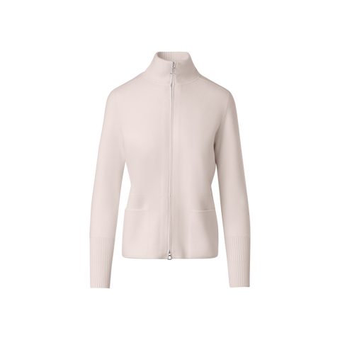 Cardigan in 100% Cashmere Piqué