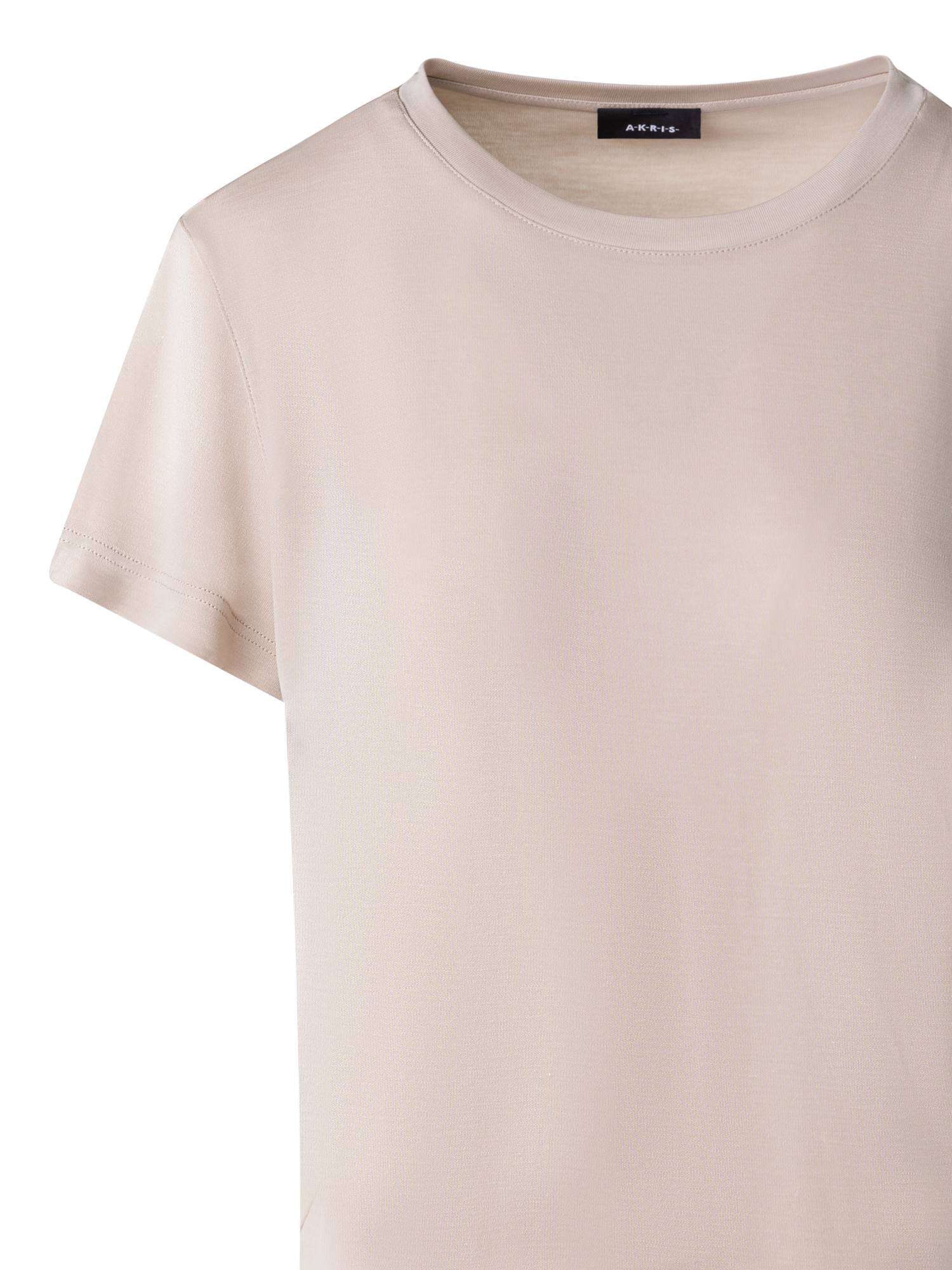 Designer Cotton Jersey T-Shirt - neutral - beige