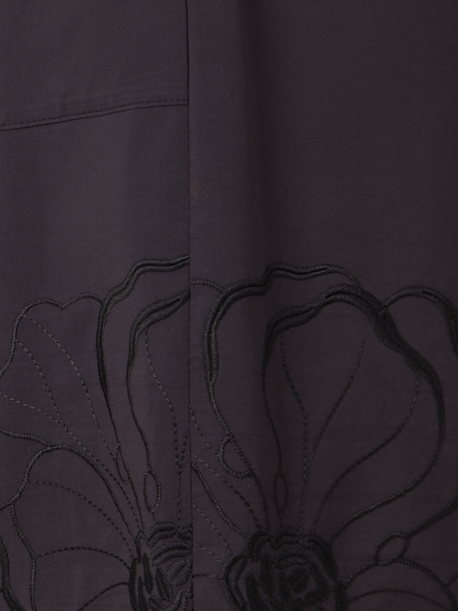 Designer Frey Wide-Leg Pants in Cotton Poplin - brown