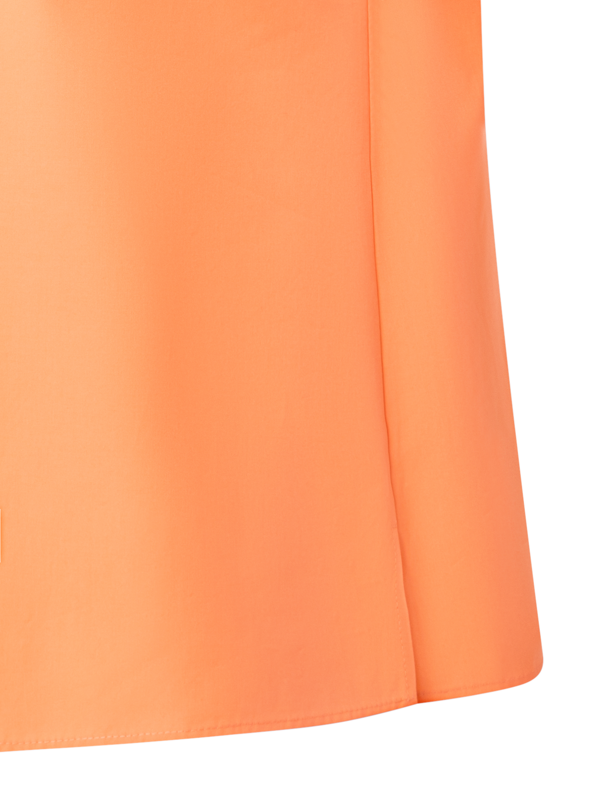 Designer Cotton Blouse with Collar Knot - pastel - orange
