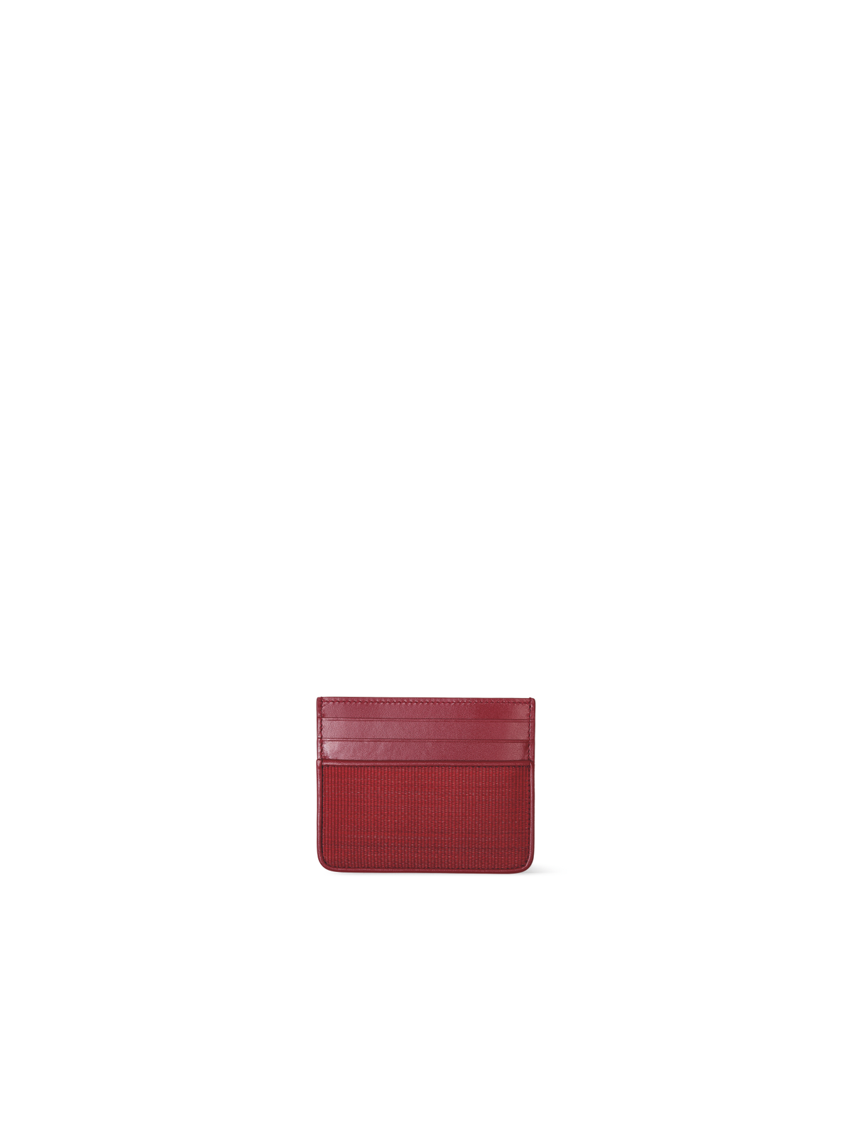 Designer Card Holder in Horsehair - wine - red