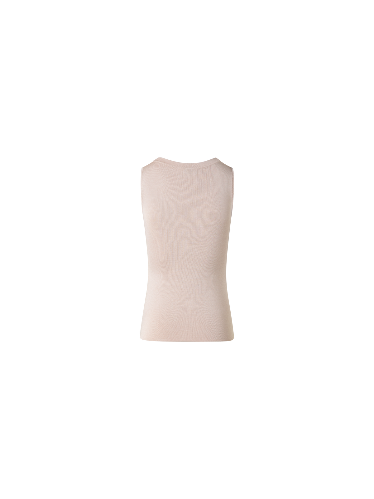 Designer Silk Knit Tank Top - neutral - pastel - beige