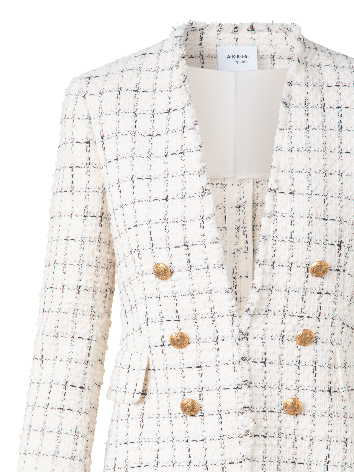 Long Chunky Tweed Jacket – Akris Inc. Long Chunky Tweed Jacket – Akris Inc.