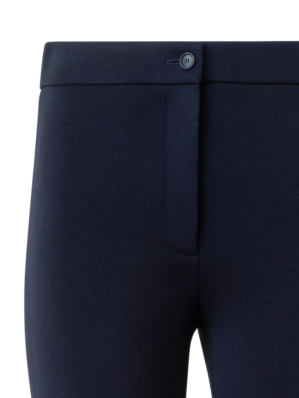 Designer Skinny Stretch Jersey Leggings with Slit - neutral - navy - blue