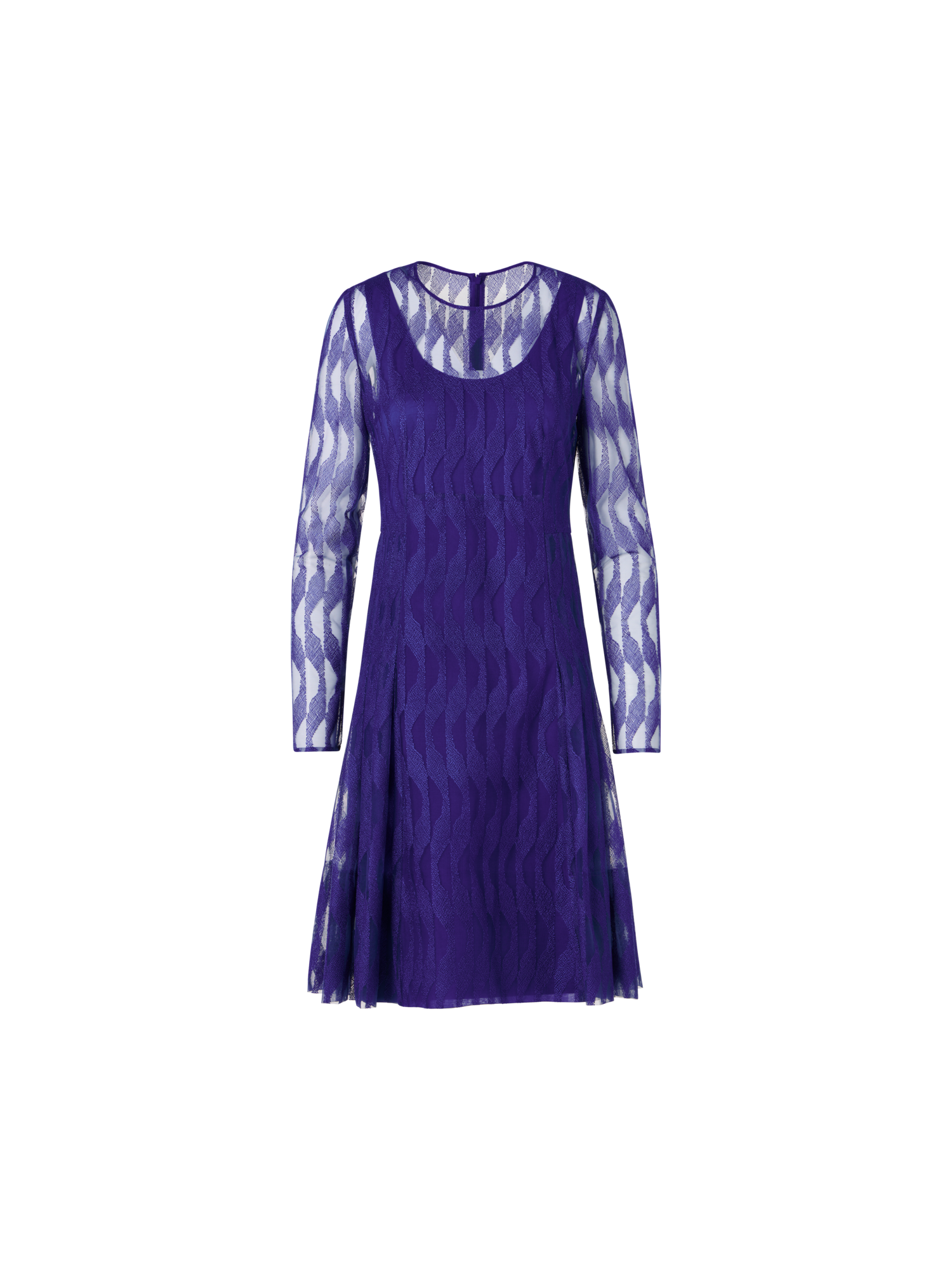 Designer Long-Sleeve High Plains Dress - purple