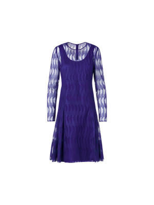 Designer Long-Sleeve High Plains Dress - purple