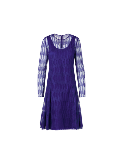 Designer Long-Sleeve High Plains Dress - purple