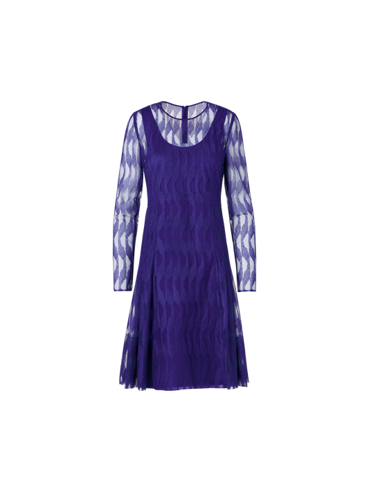 Designer Long-Sleeve High Plains Dress - purple