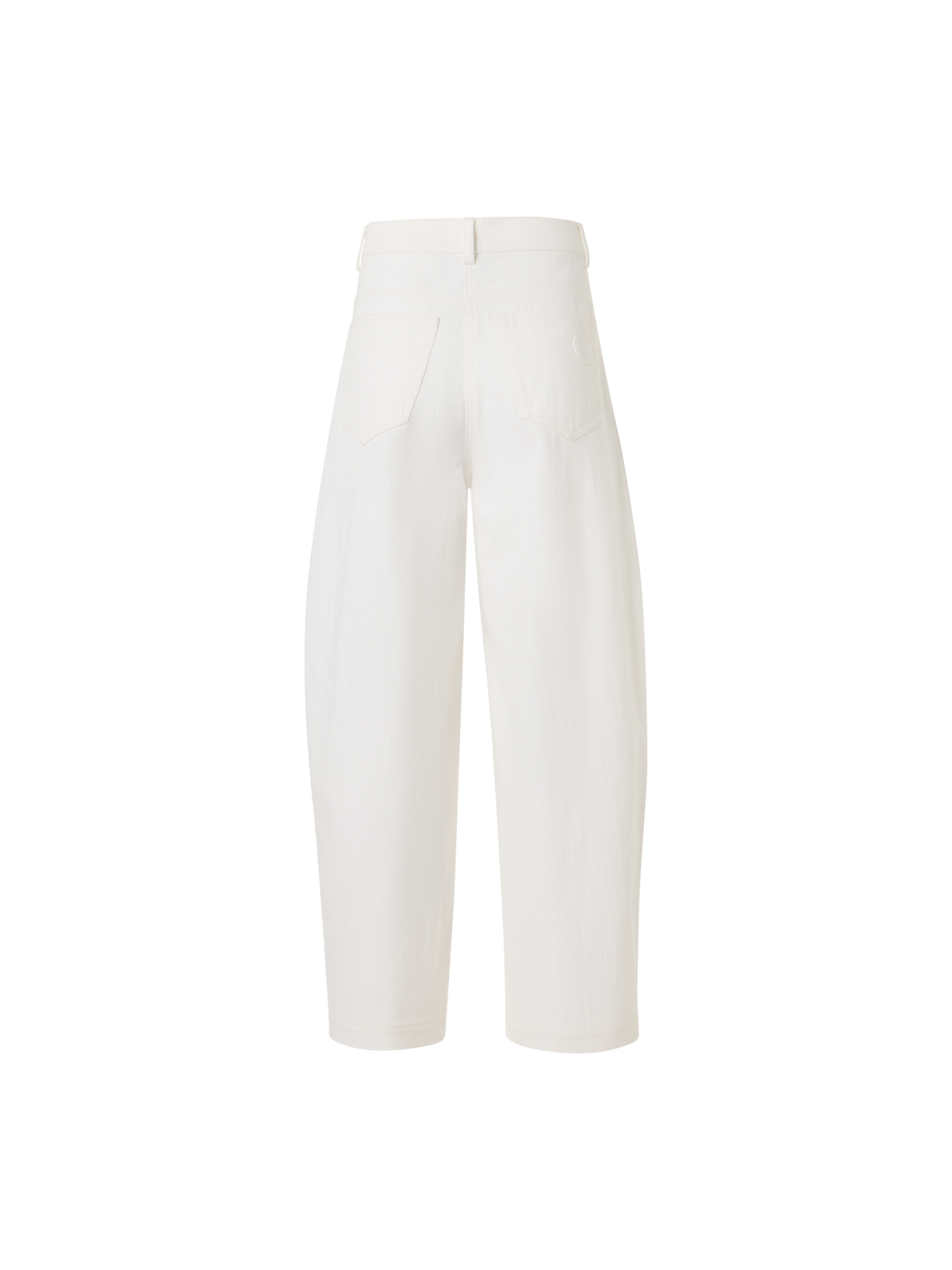 Designer Farrow Pants in Cotton-Stretch Denim - white
