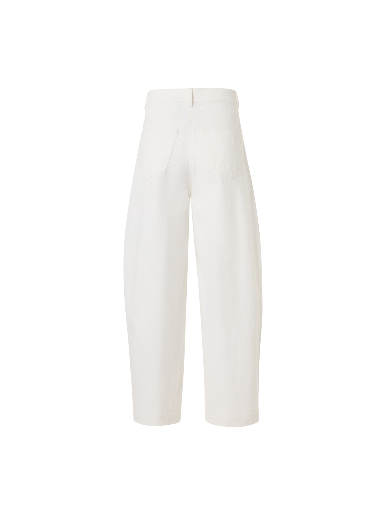 Designer Farrow Pants in Cotton-Stretch Denim - white