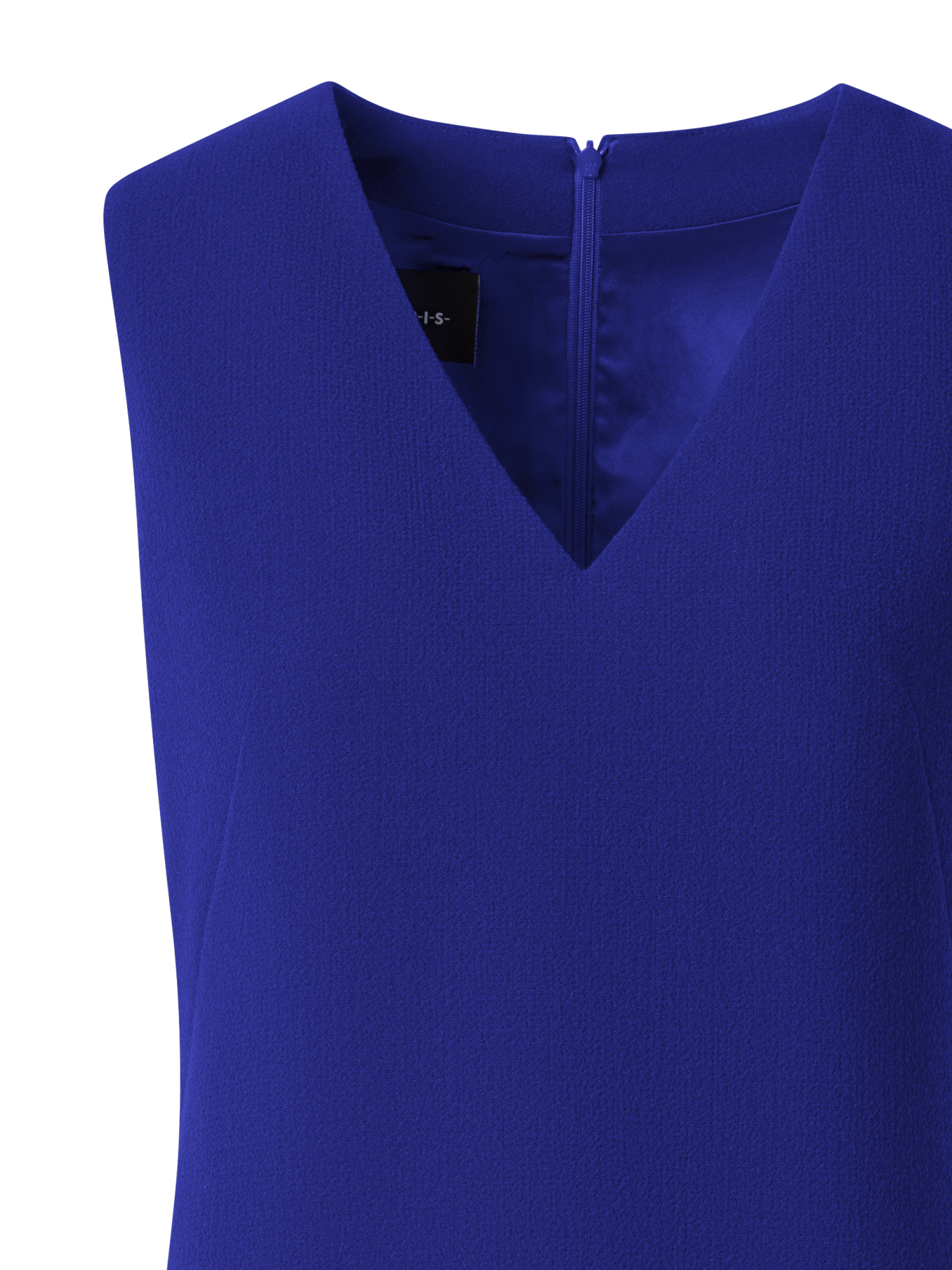 Designer Sheath Dress in Wool Crêpe Double-Face - purple