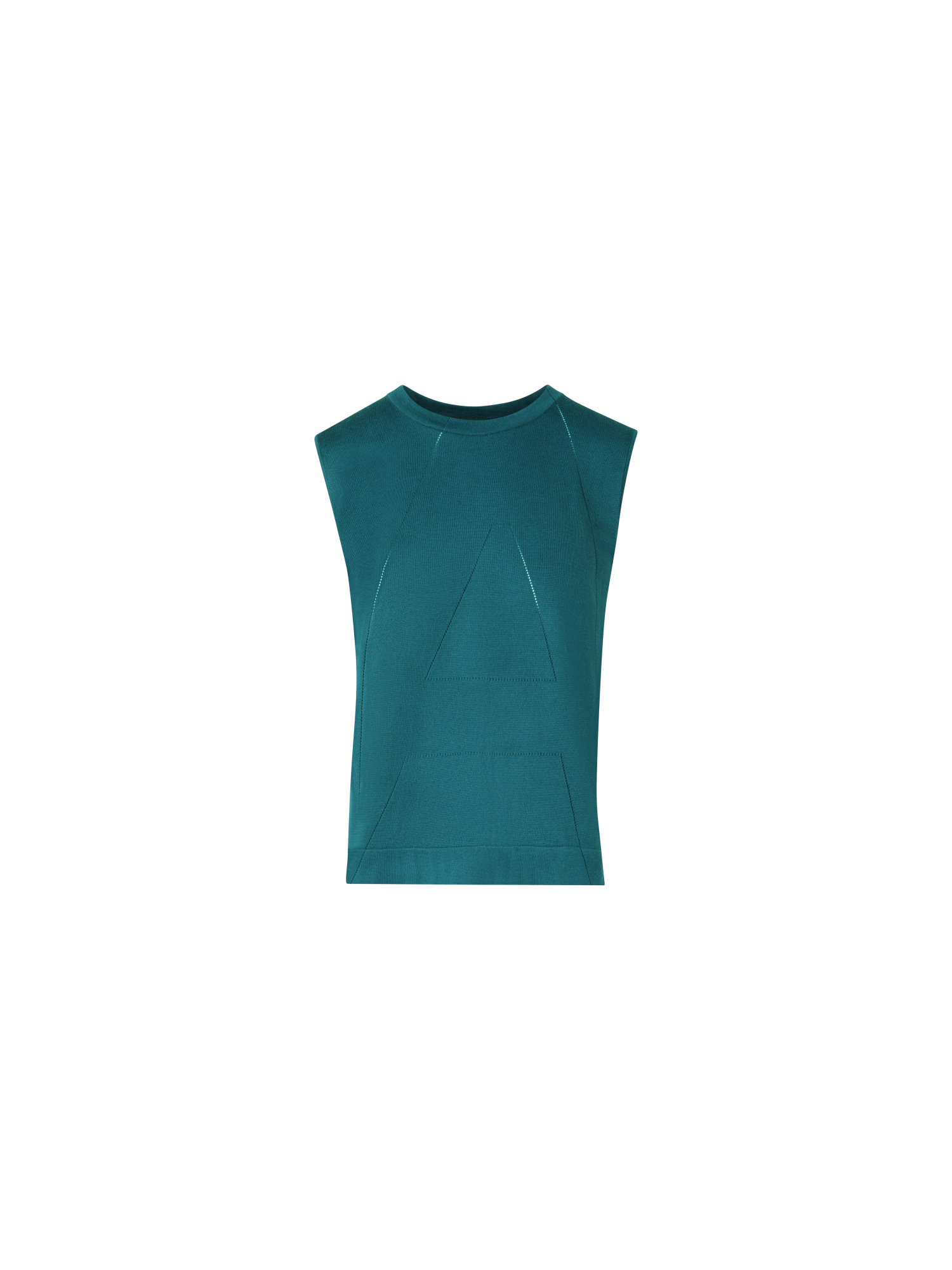 Designer Sea Island Cotton Tank Top - green