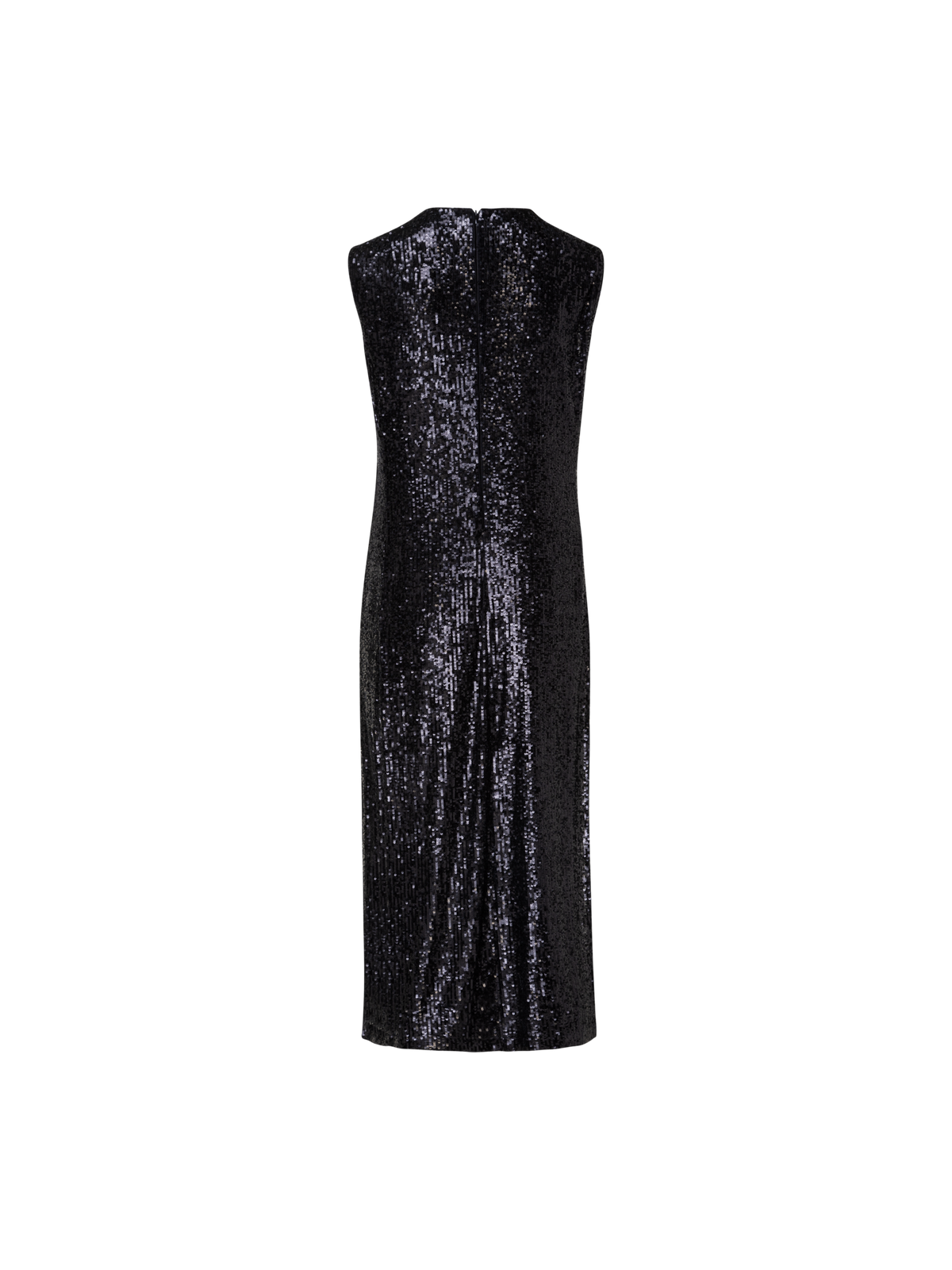 Designer Sequins Long Tunic - black