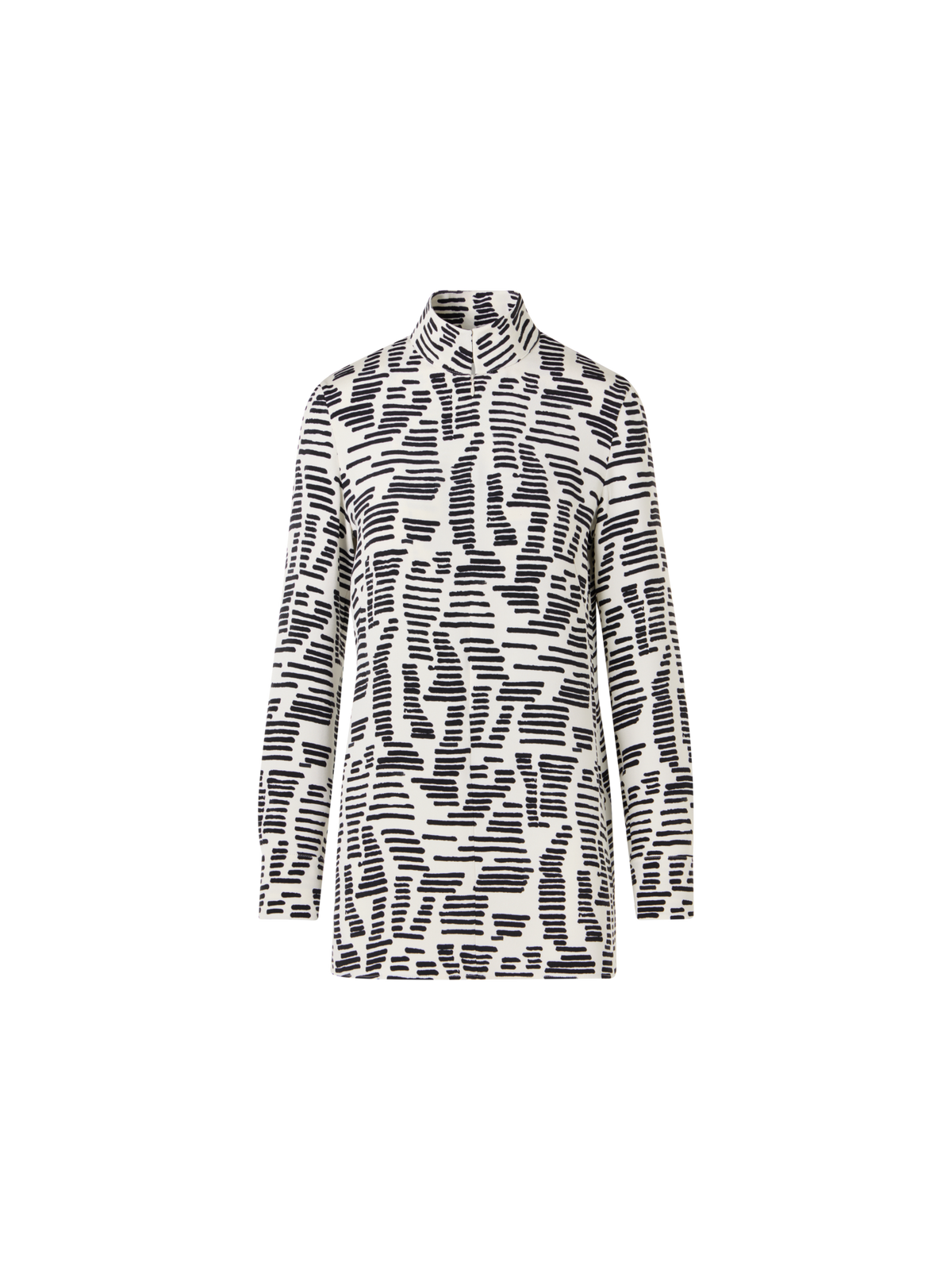 Designer Long-Sleeve Dance Movement Tunic Blouse - multicolor