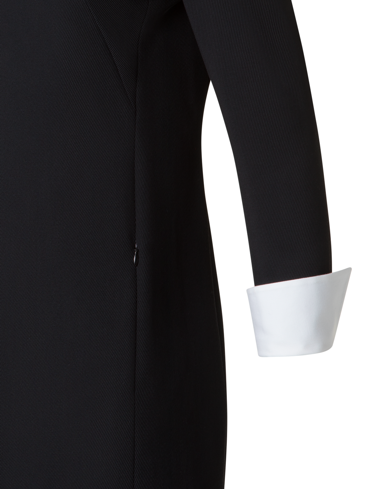 Sheath Dress with Detachable Collar and Cuffs Black / 10 Sheath Dress with Detachable Collar and Cuffs Black / 10