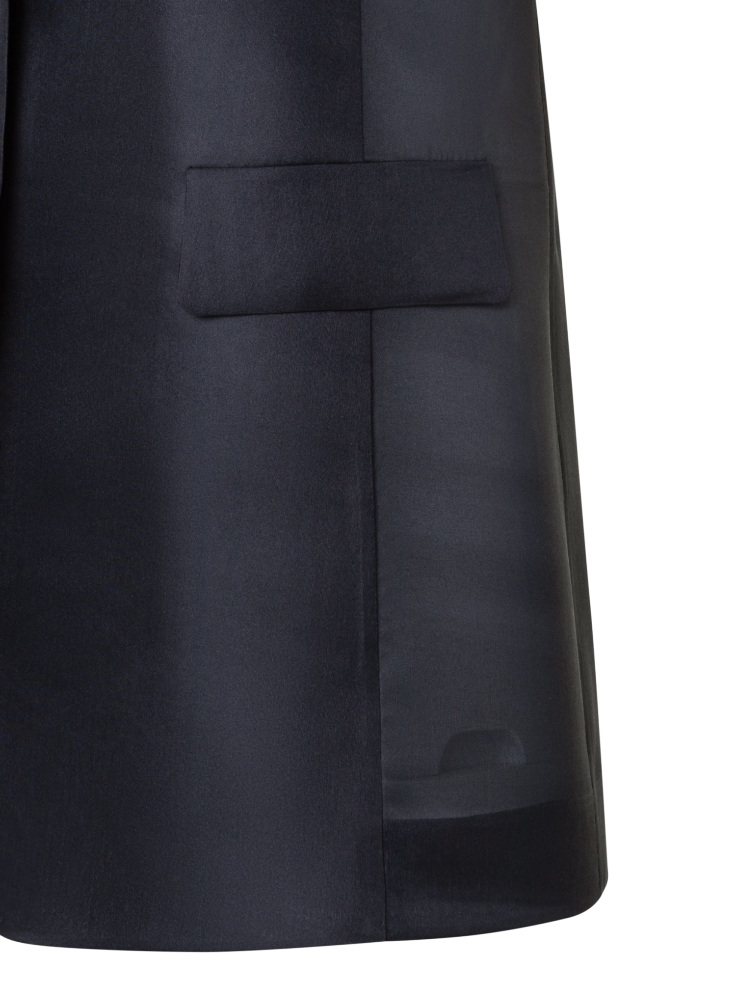 Designer Tailored Sheer Silk Gilet - black