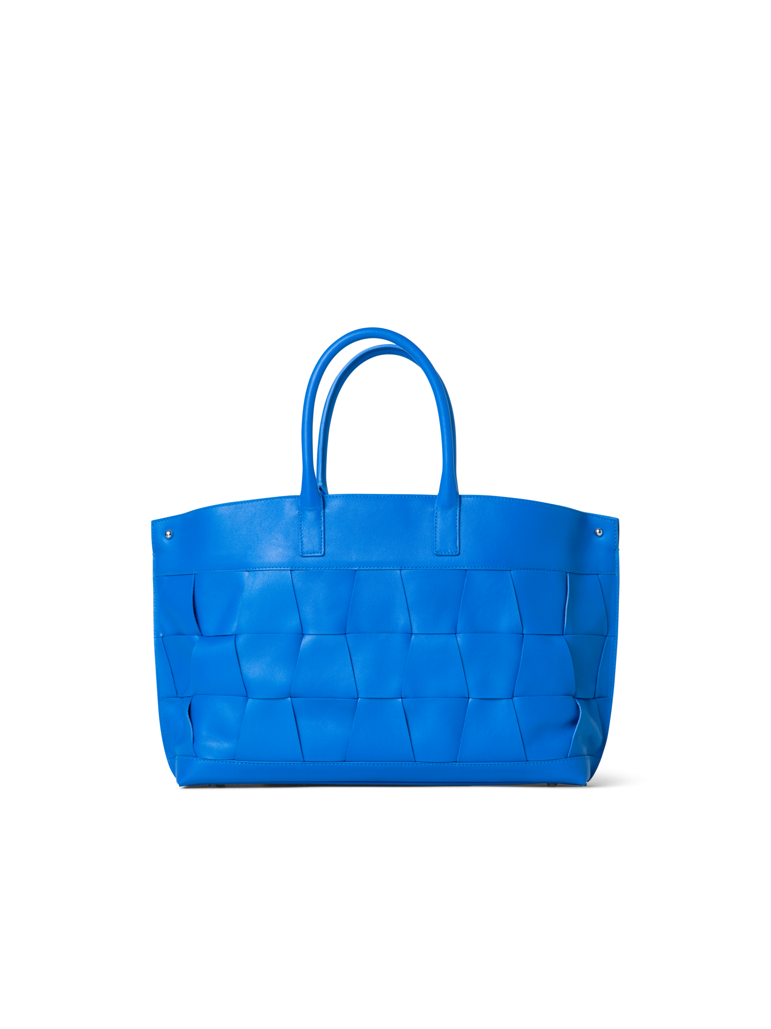 Designer Ai Small Top Handle Tote - blue
