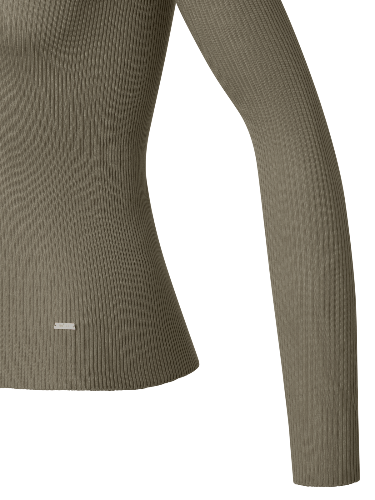 Designer Fitted Seamless Silk Cotton Knit Sweater - neutral