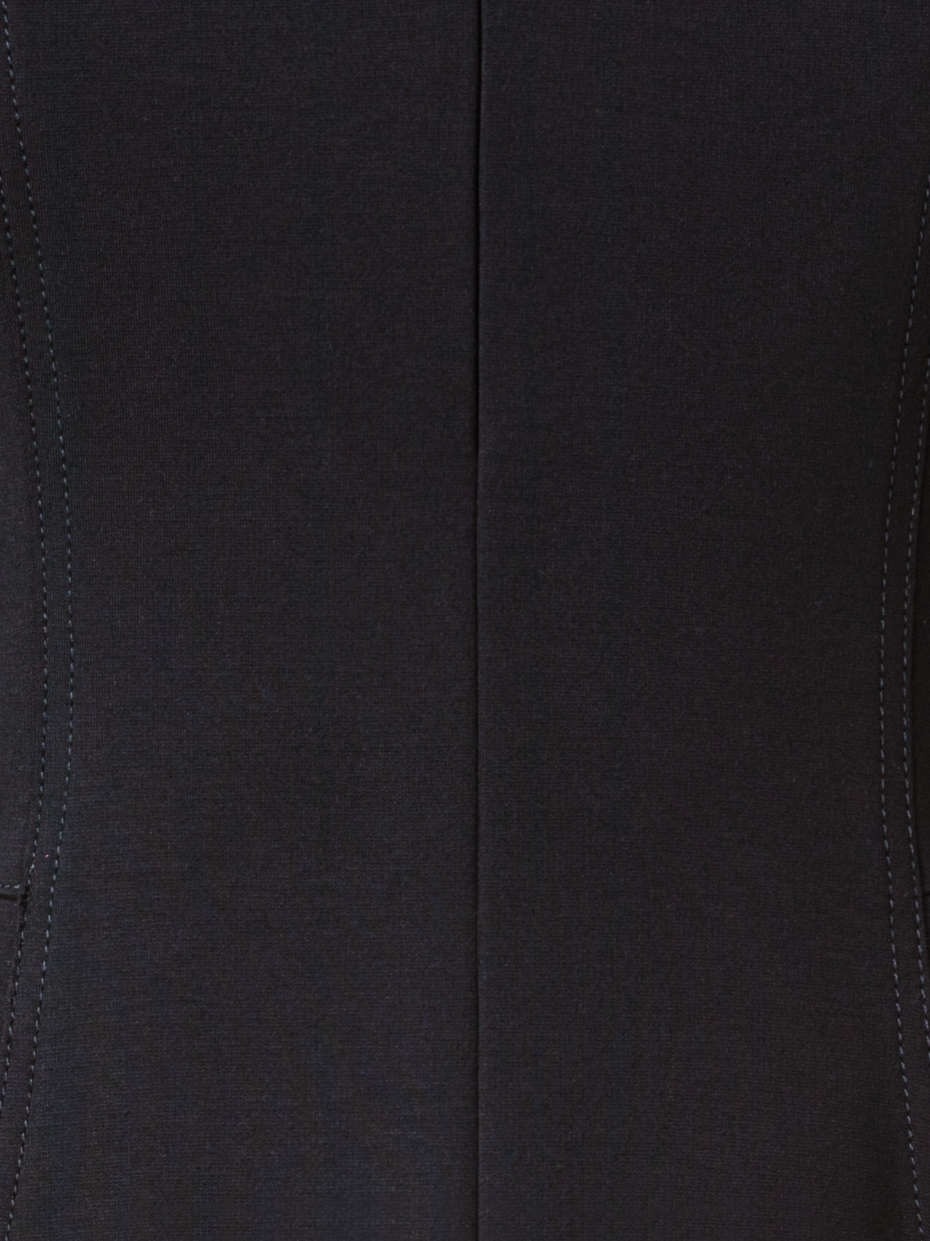 Designer Mixed Media Jersey Day Dress - black