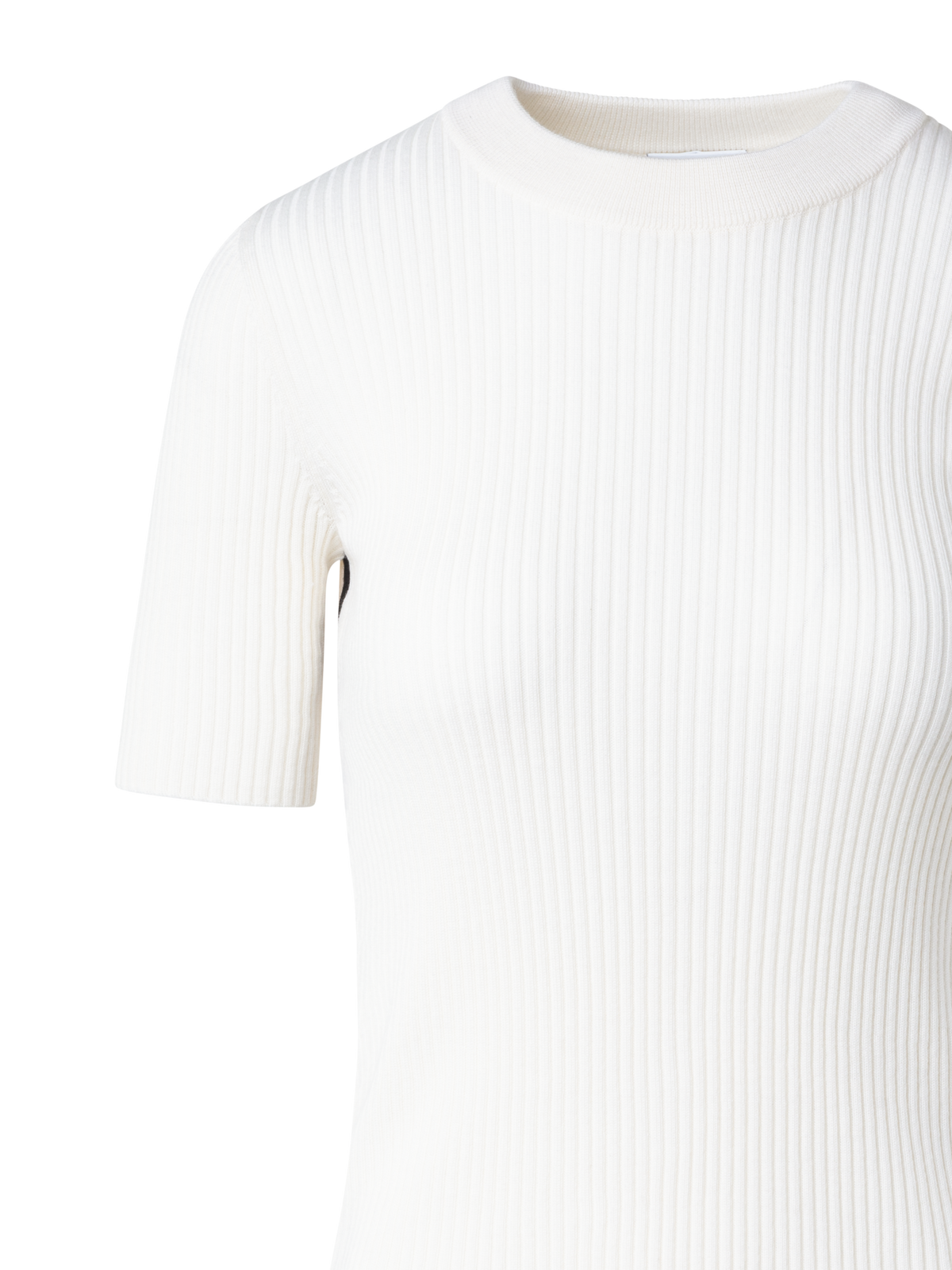 Designer Merino Wool Knit Sweater with Contrast Piping - multicolor - ecru - white