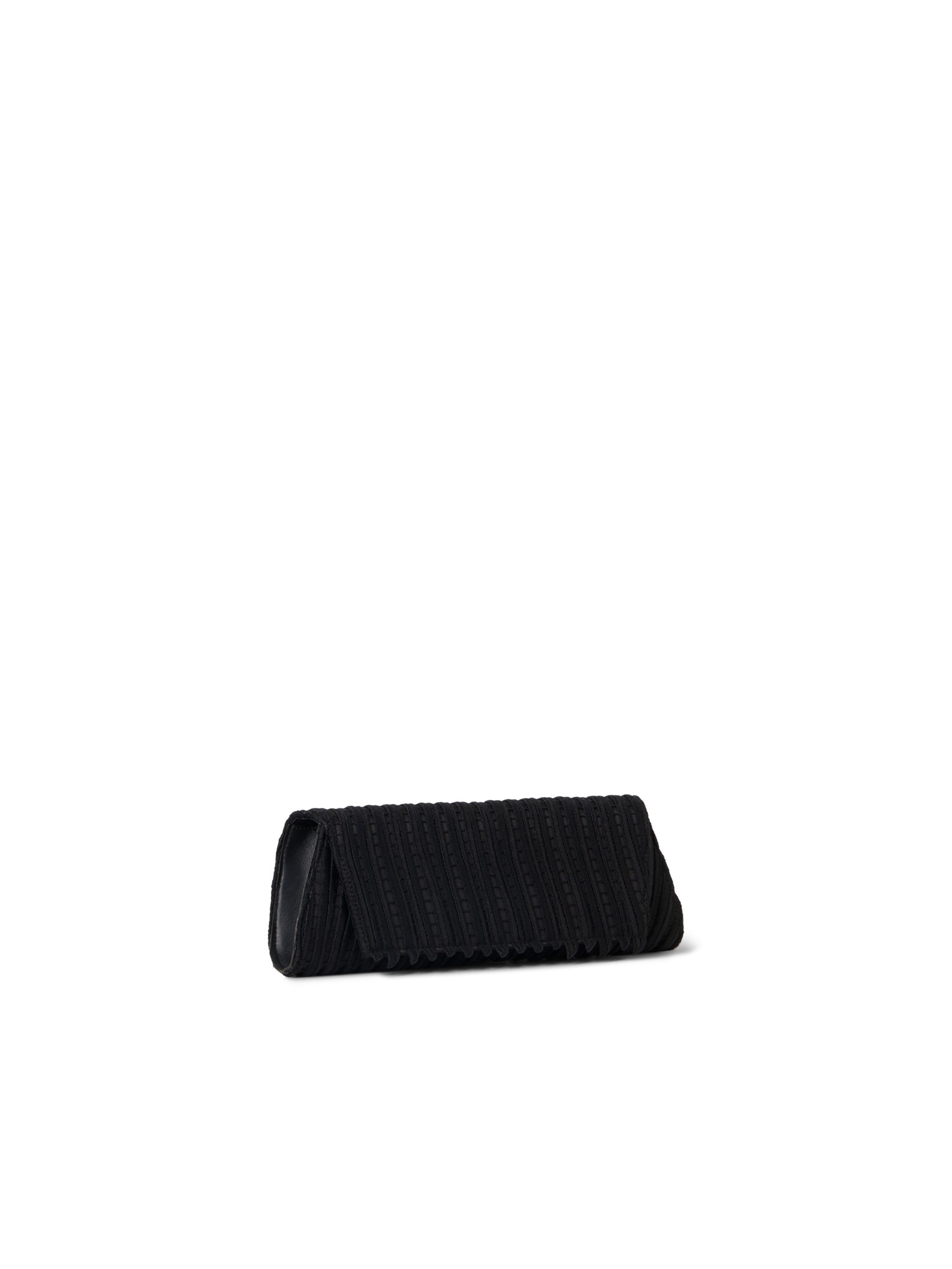 Designer Anouk Small Trapezoid Clutch - black
