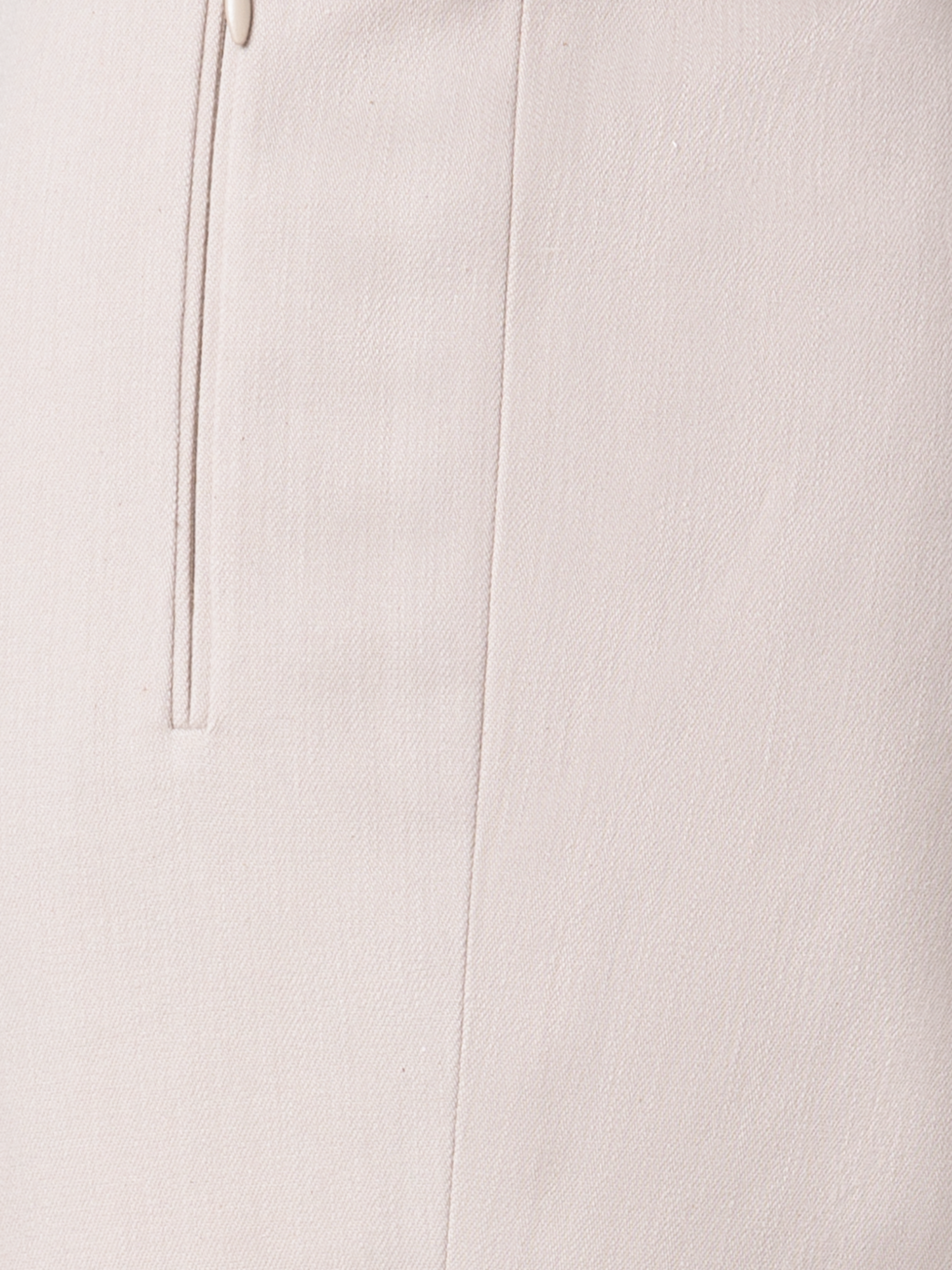 Designer Slim Ankle-Length Cotton Denim Stretch Pants - neutral - ecru - white