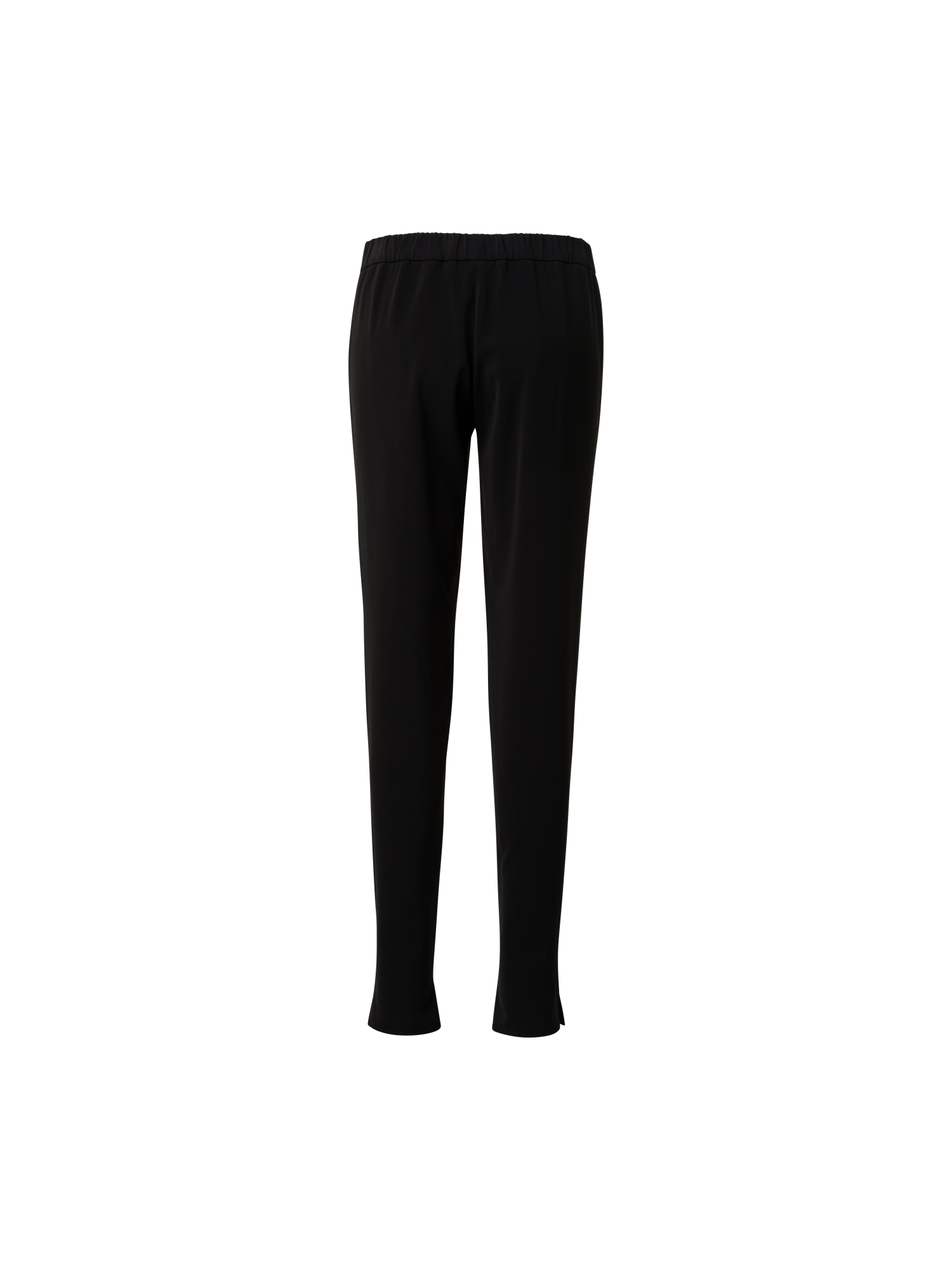 Designer Tapered Signature Lasercut Crêpe Jogger Pants - black