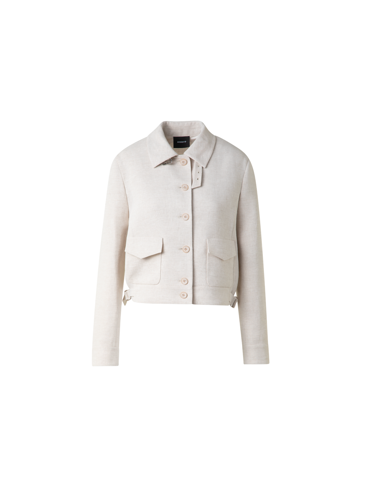 Short Blouson Jacket in Linen Double-Face – Akris Inc. Short Blouson Jacket in Linen Double-Face – Akris Inc.