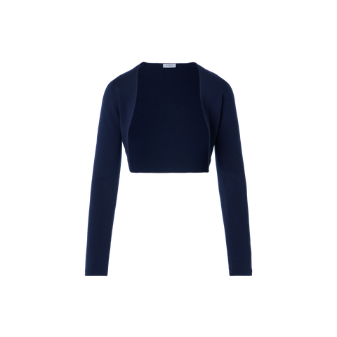Merino Wool Cropped Bolero Cardigan