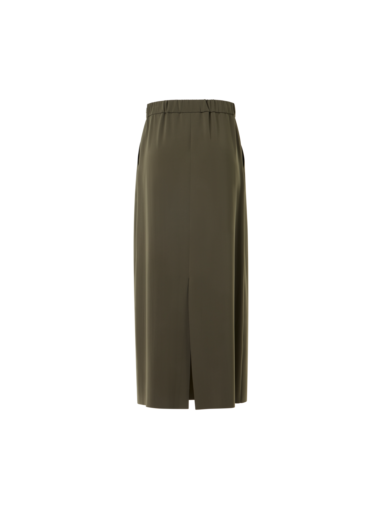 Designer Lasercut-Crêpe Midi Skirt - green