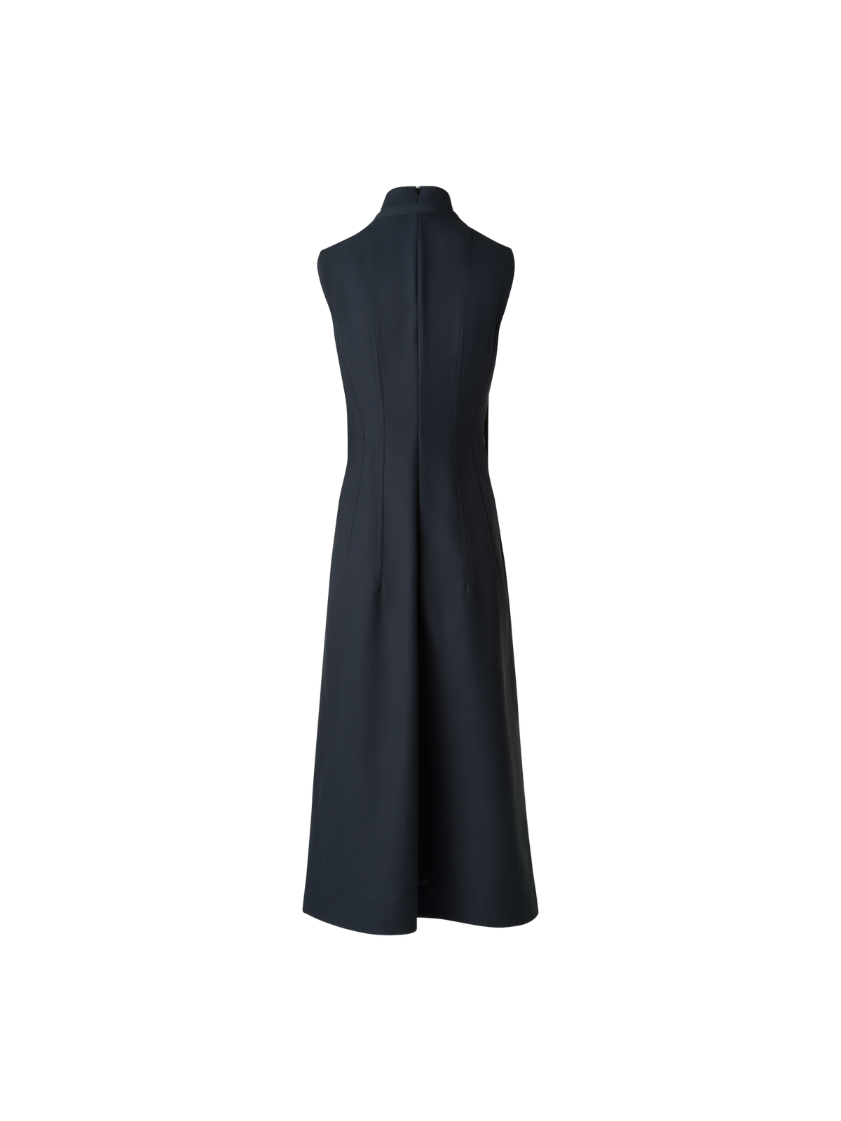 Fit-and-Flare Cotton Midi Dress with Bow Black / 14 Fit-and-Flare Cotton Midi Dress with Bow Black / 14