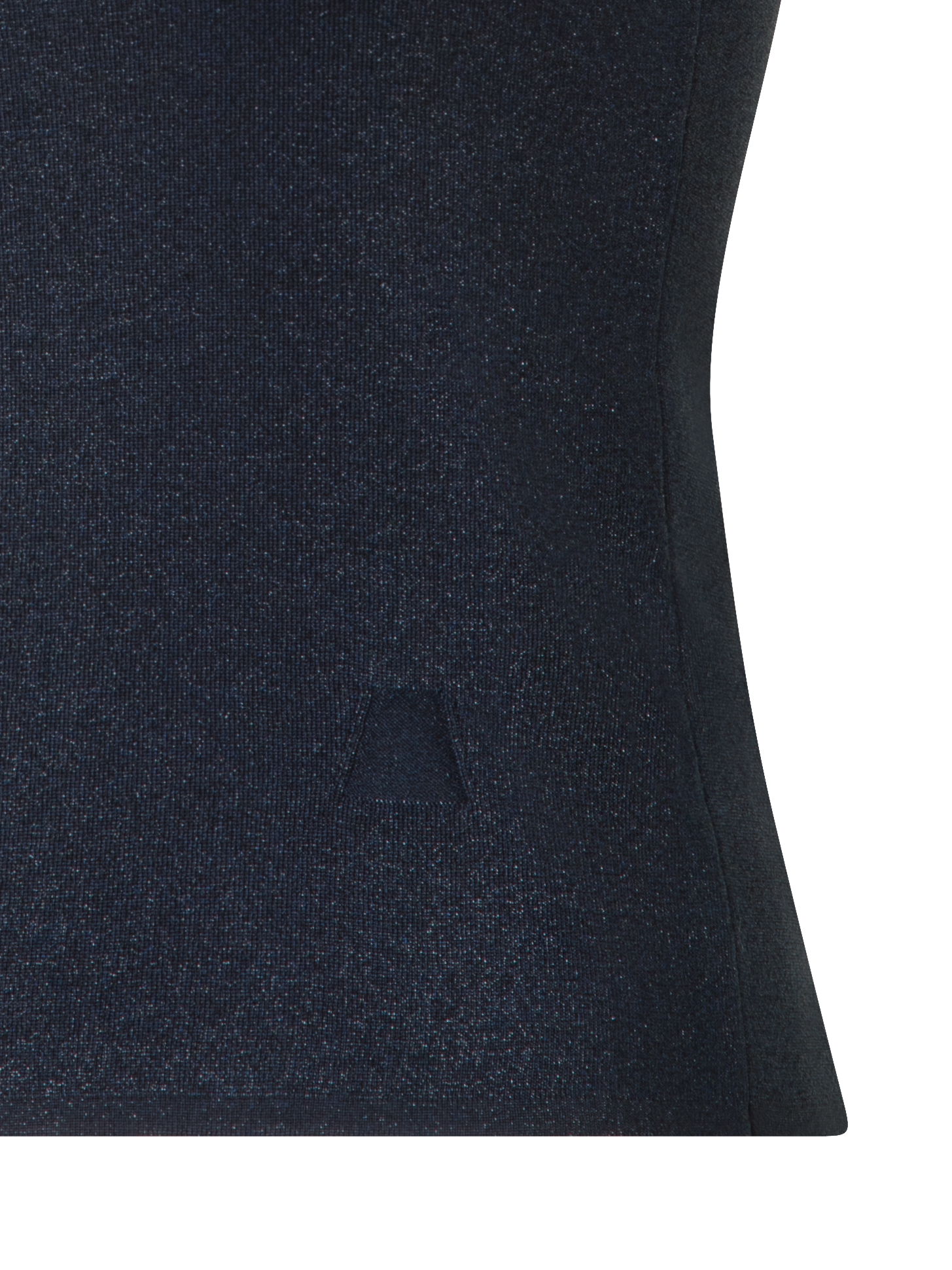 Designer Silk Tank Top with Golden Lurex - neutral - navy - blue