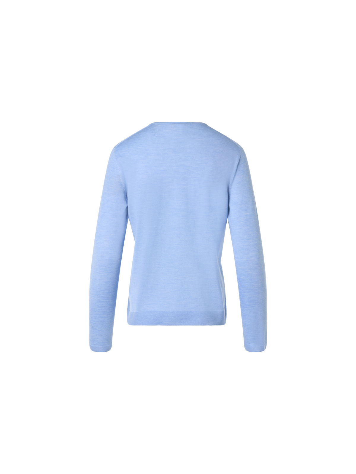 Designer Seamless Crew Neck Sweater in Cashmere Silk - blue