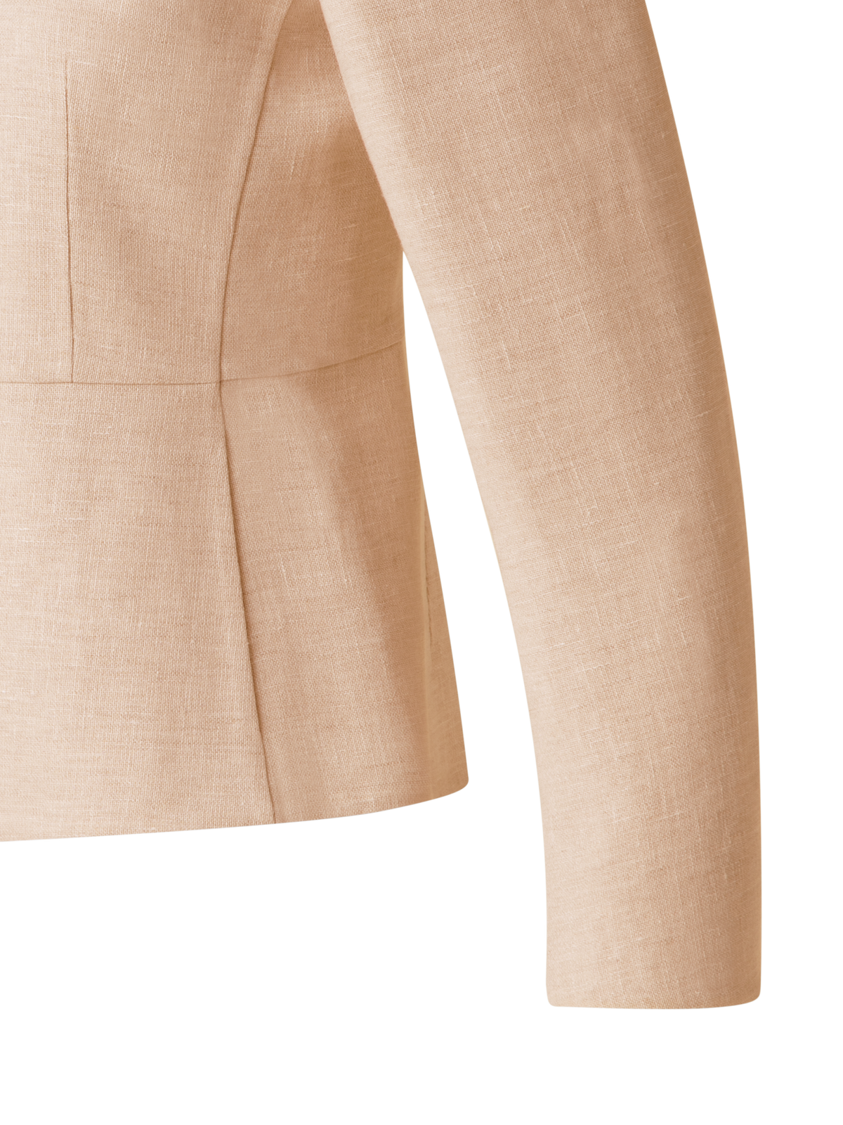 Designer Fitted Jacket in Linen Double-Face - pastel - pink