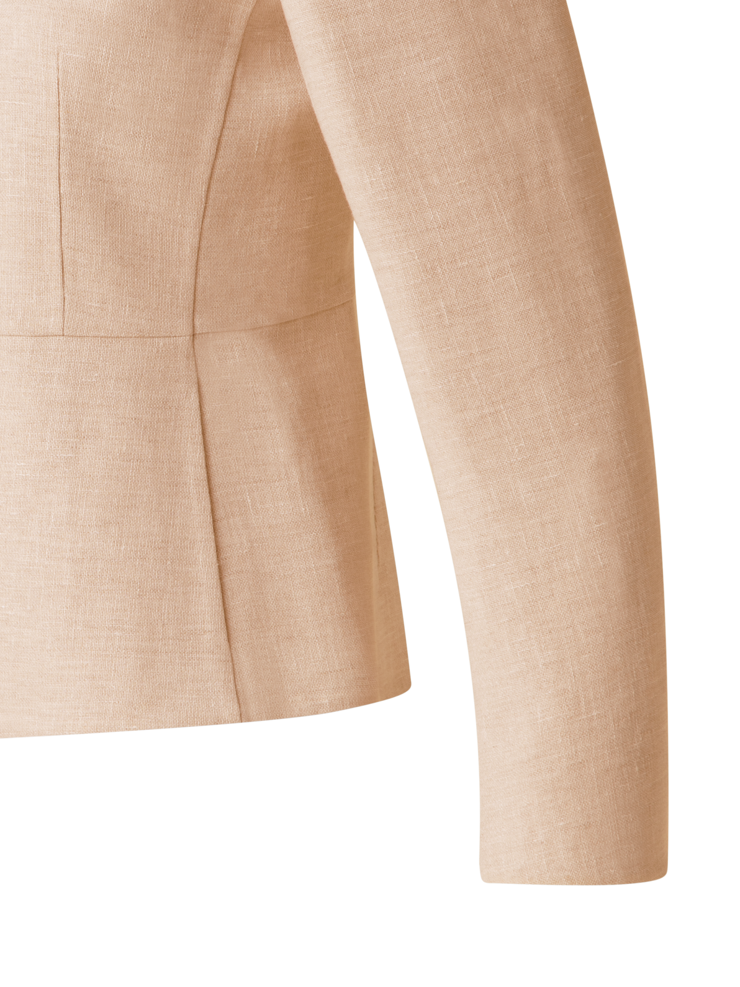 Designer Fitted Jacket in Linen Double-Face - pastel - pink