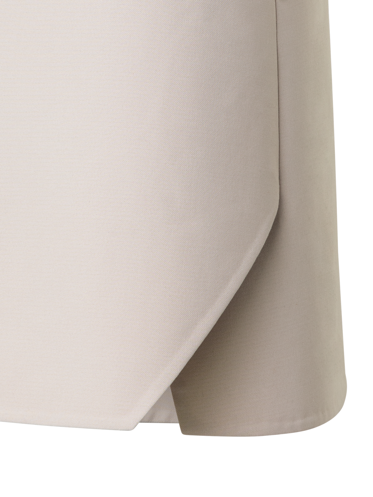 Designer Short Skirt in Cotton Double-Face - beige