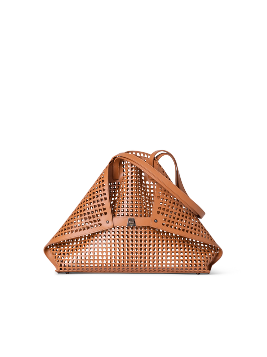 Designer Ai Medium Shoulder Tote - neutral - brown