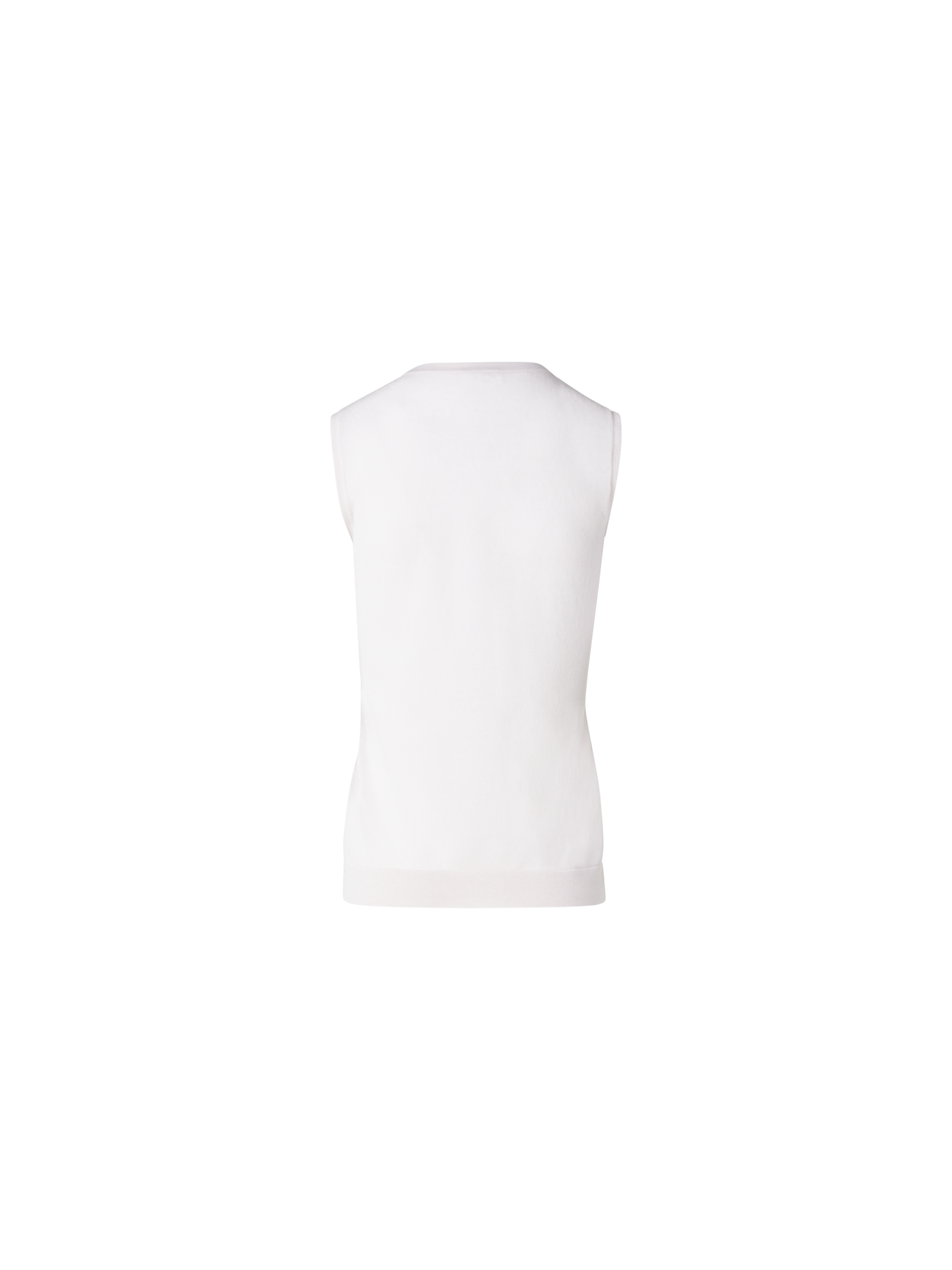 Designer Semi-Transparent Knit Top in Cotton Blend - grey - beige