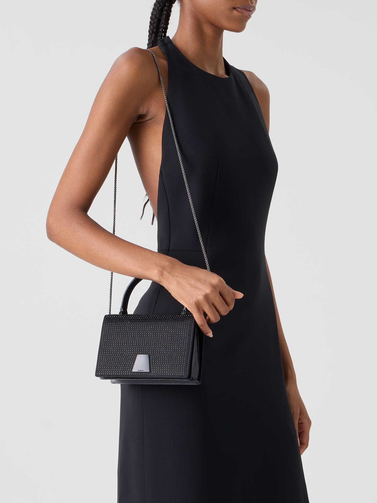 Designer Alice Mini Top Handle Bag - black #editorial