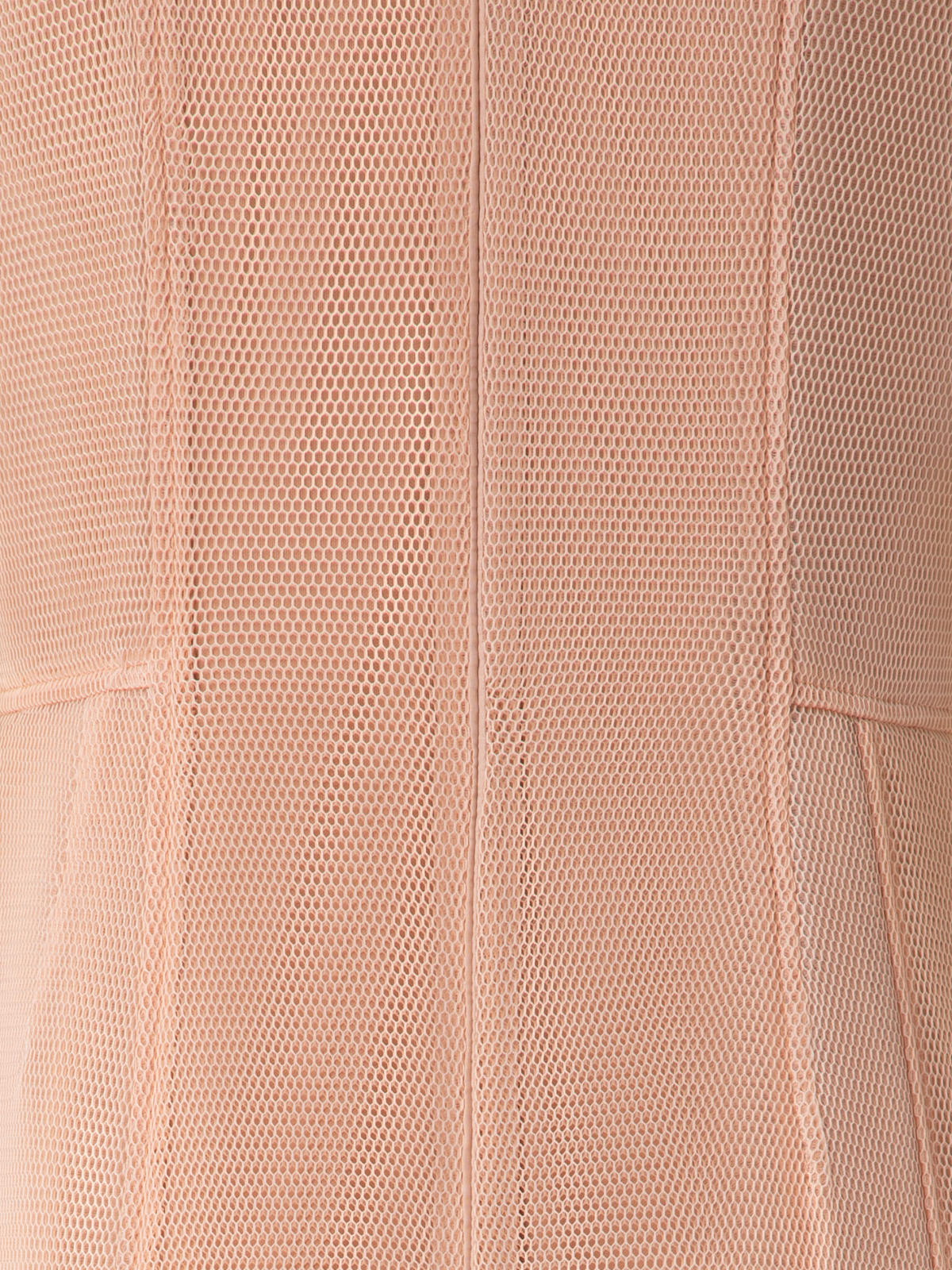 Designer Asymmetrical Techno Grid Midi Dress - neutral - pastel - beige