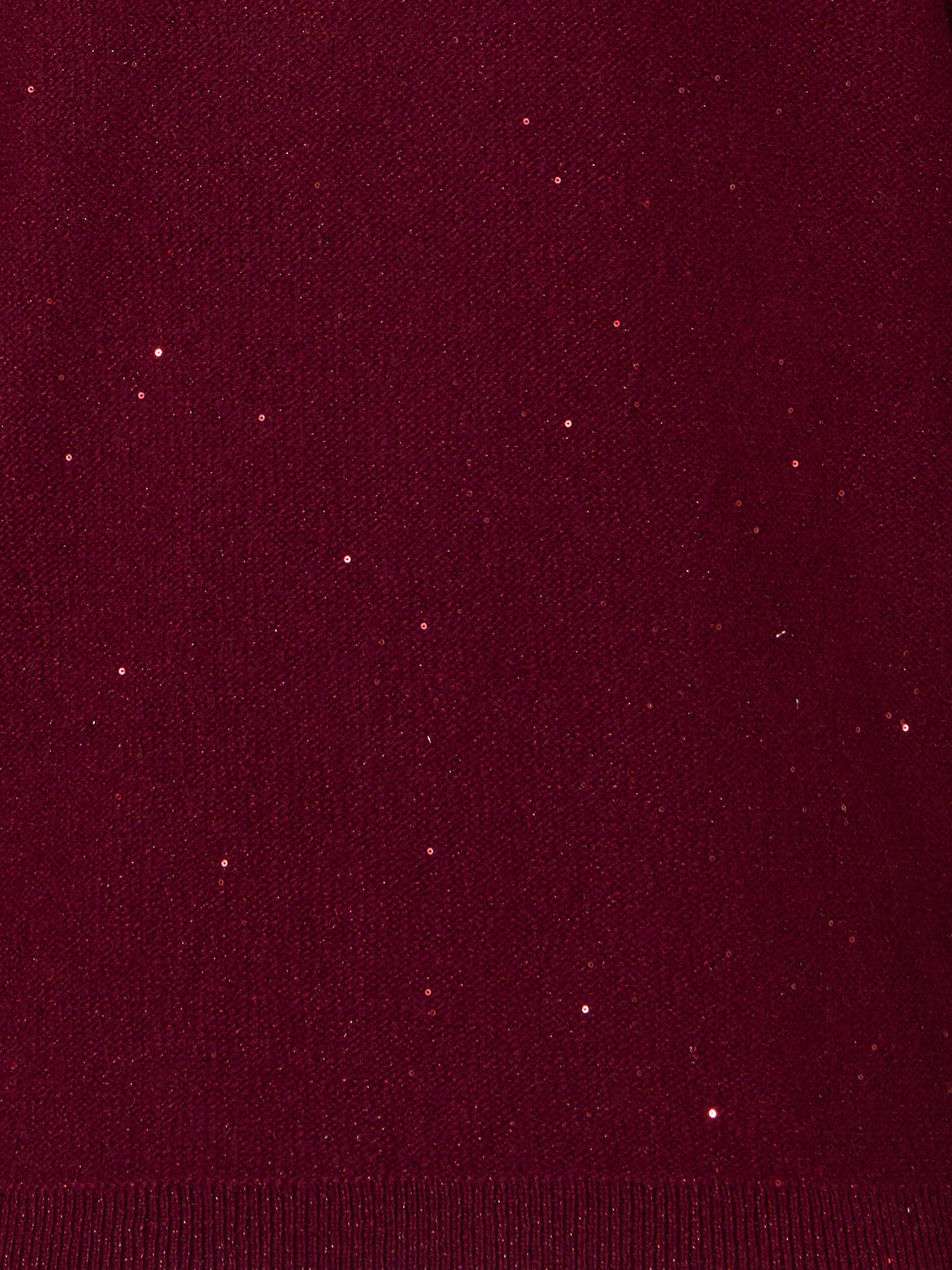 Designer Cashmere Lamé Cardigan with Fine Sequins - red