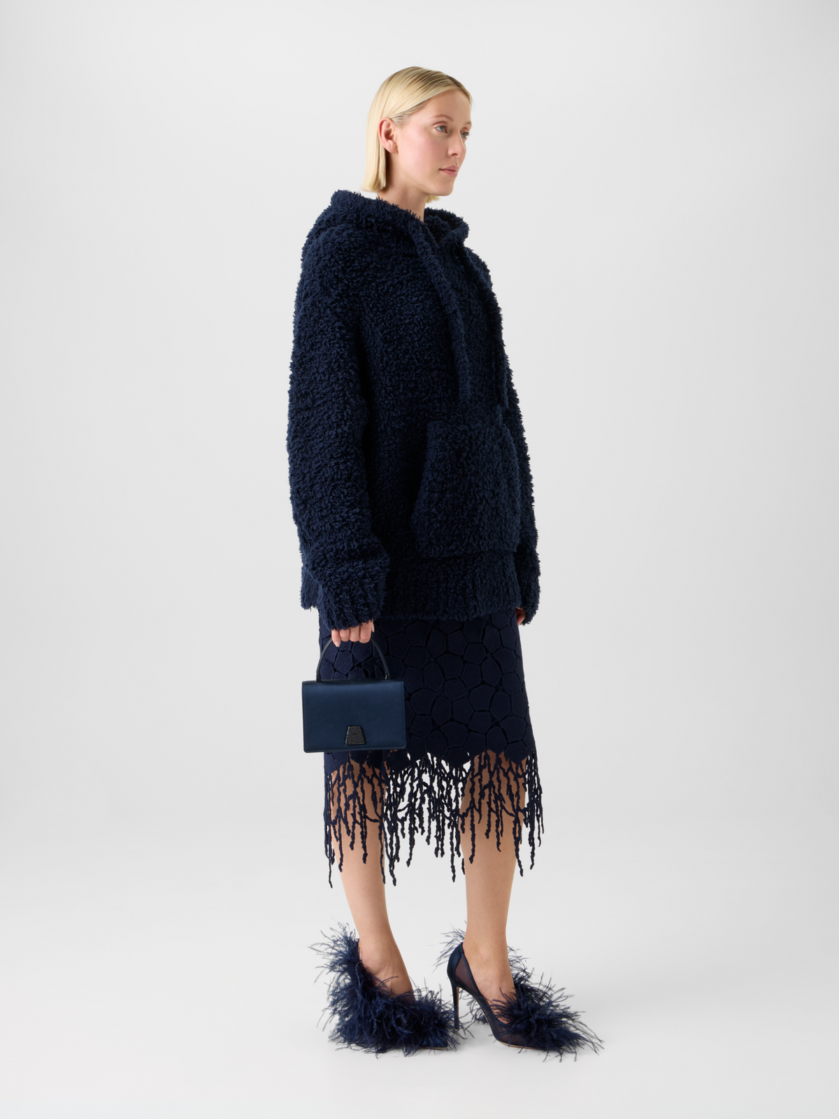 Designer Alice Mini Top Handle Bag - navy #editorial