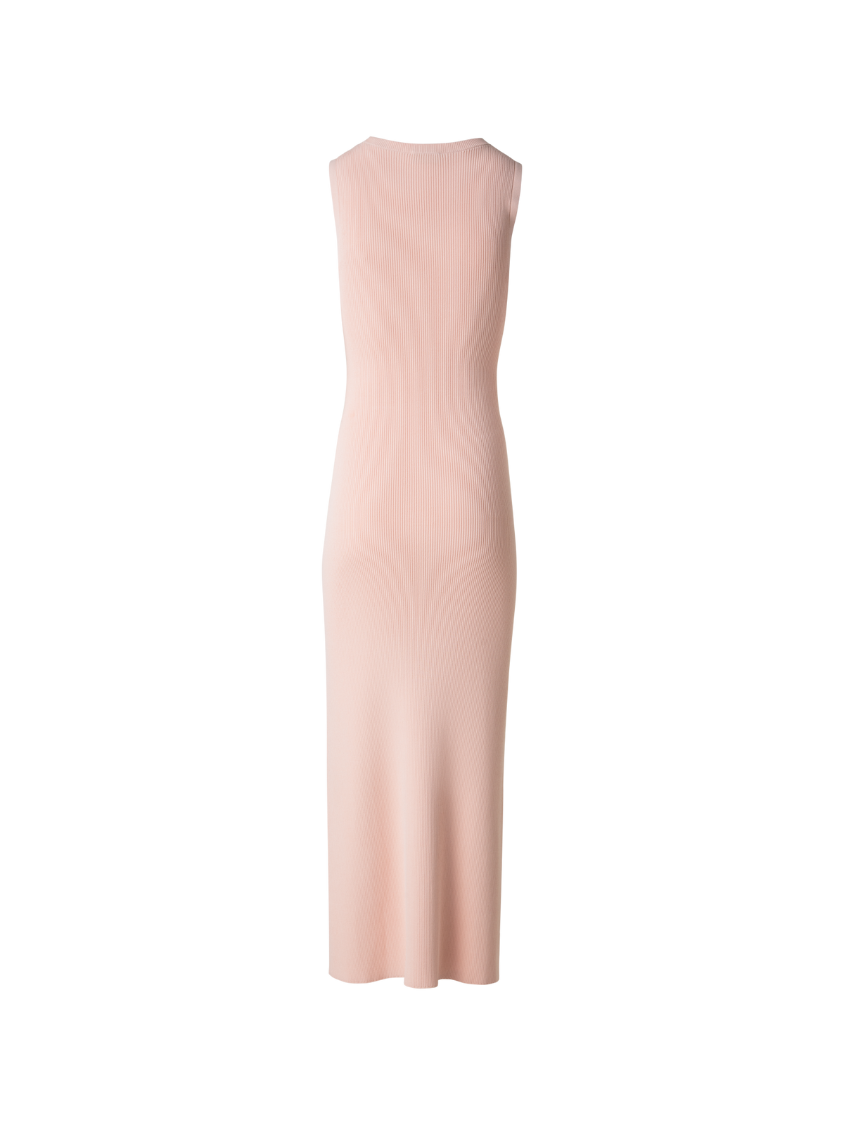 Designer Fitted Tube Knit Dress with Side Slit - pastel - pink