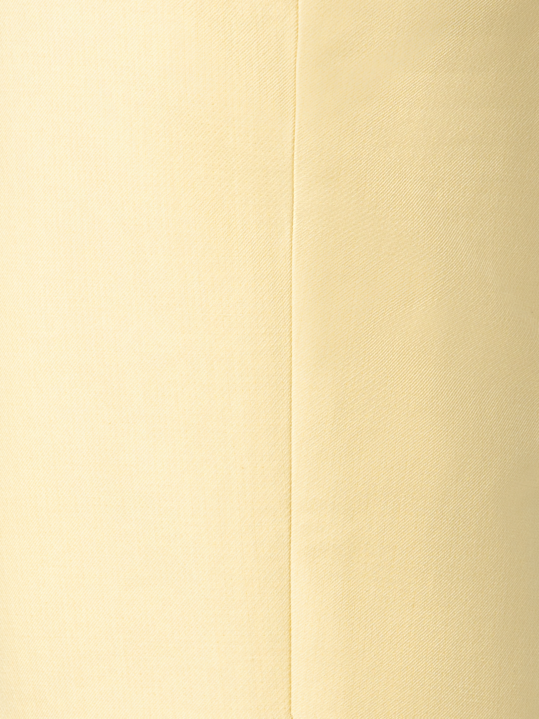 Designer Cropped Tapered Cotton Silk Double-Face Pants - pastel - yellow