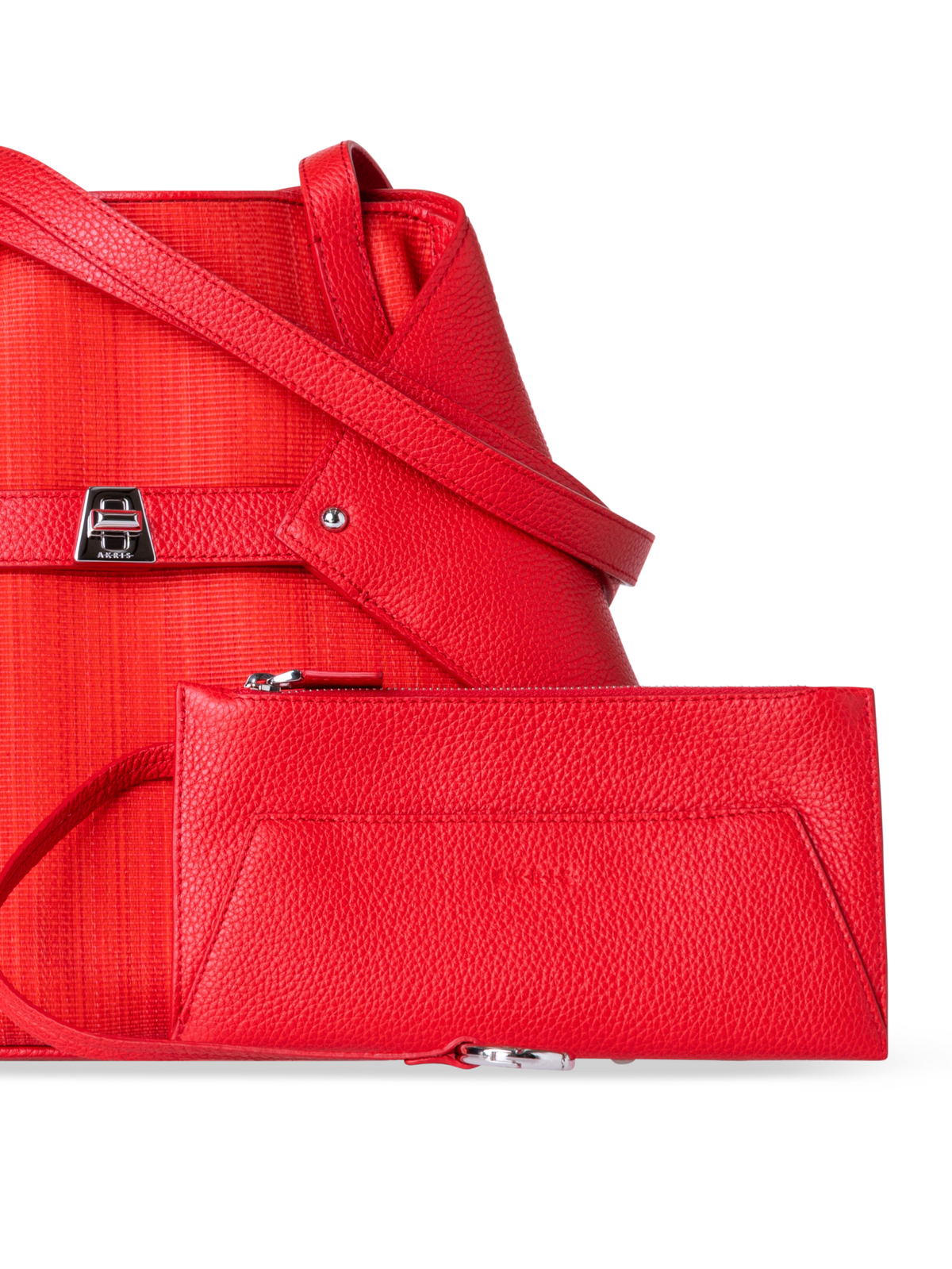 Designer Ai Small Shoulder Tote - red