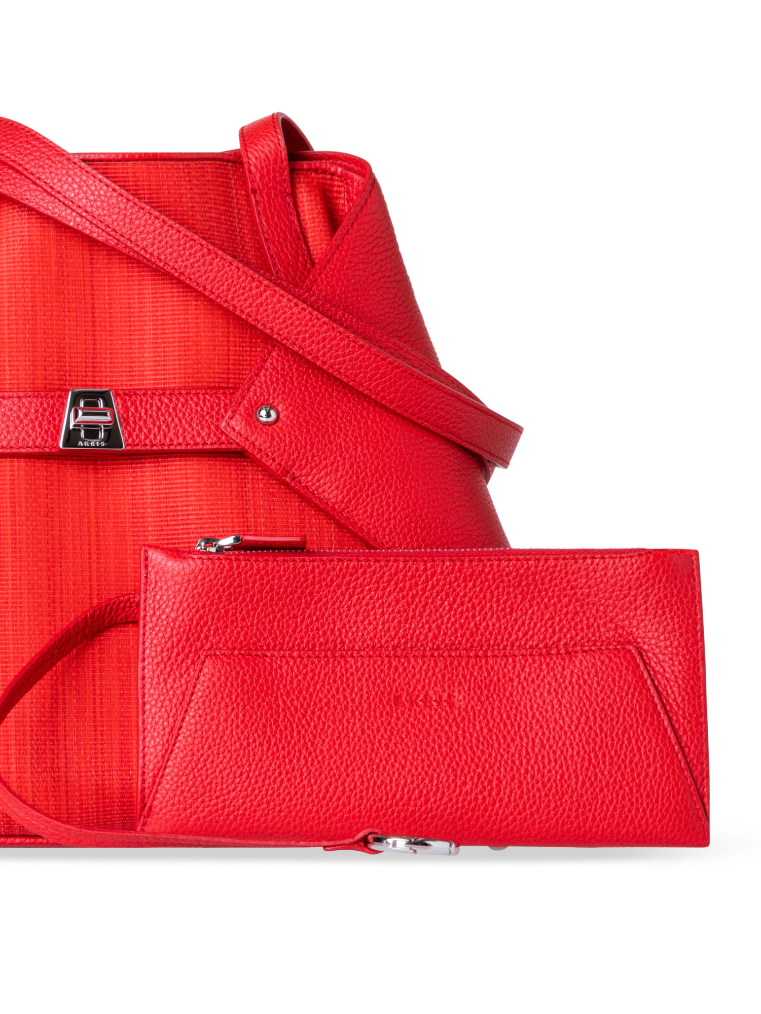 Designer Ai Small Shoulder Tote - red