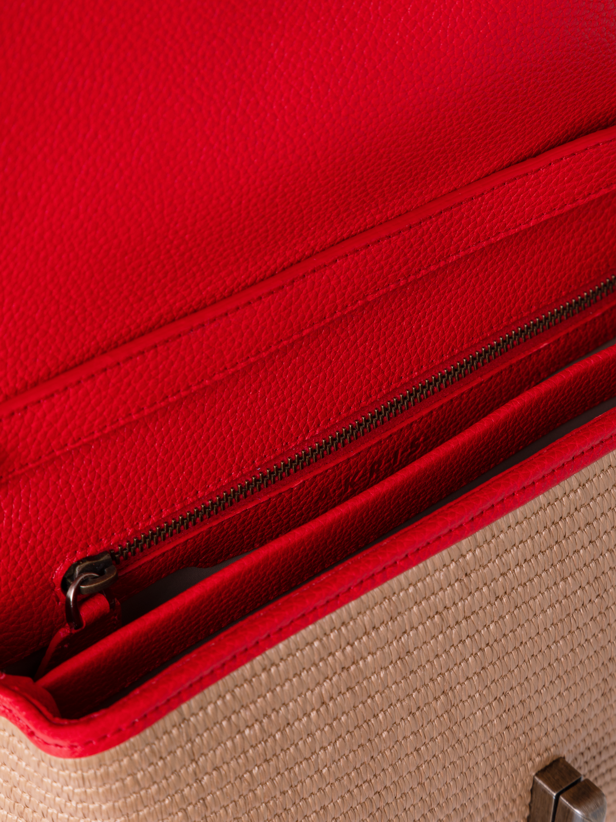 Designer Anouk Small Day Bag - multicolor - beige - red